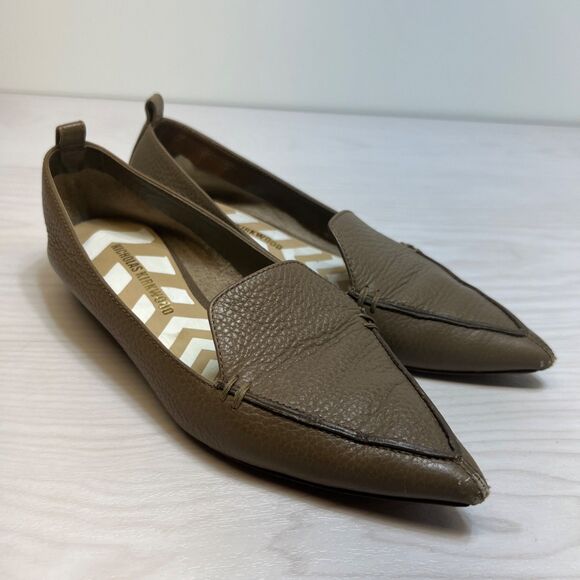 Nicholas Kirkwood Shoes Womens 36 Beya Loafer Leather Slip On Pointed Toe - Picture 1 of 11